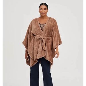 Ruana - Belted Tan Knit from Torrid (One Size)